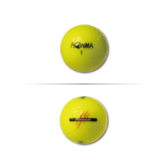 【HONMA 本間高爾夫】GOLF BALL D1 SPEEDMONSTER 三層球 高爾夫球 BT2302黃色 /新款BT2504白色