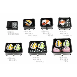 【Supamoto】36L—機車鋁合金尾箱(重機/通用/行李箱/鋁箱/後箱/摩托車/大羊/快拆/檔車/CT125/CB350)