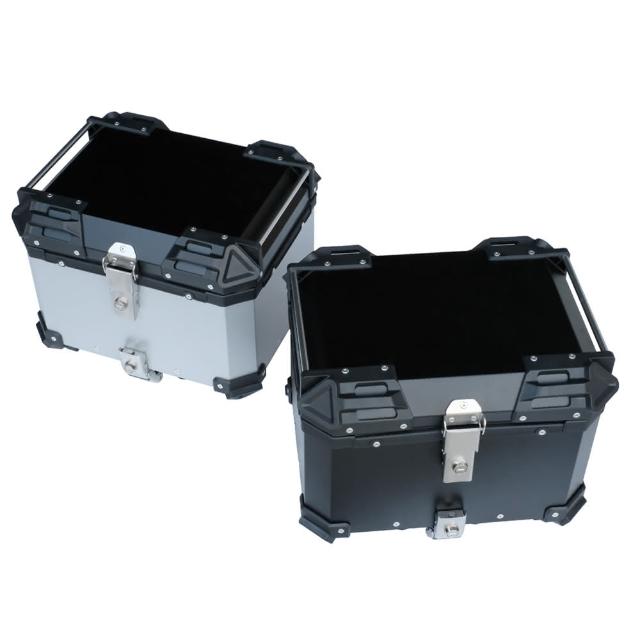 【Supamoto】45L—機車鋁合金尾箱(重機/通用/行李箱/鋁箱/後箱/摩托車/大羊/快拆/檔車/CT125/CB350)