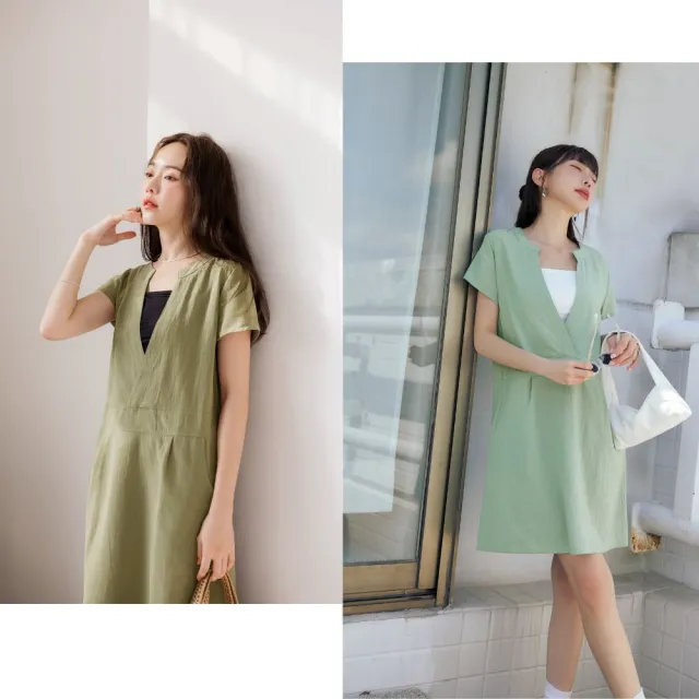 【OB 嚴選】涼感冰箱空氣紗夏季洋裝