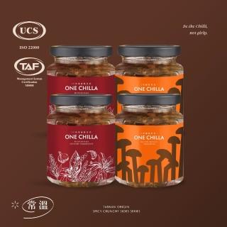 【ONE CHILLA】灣沏辣 川味椒麻脆貢菜/乾鍋脆菇菇 4入組