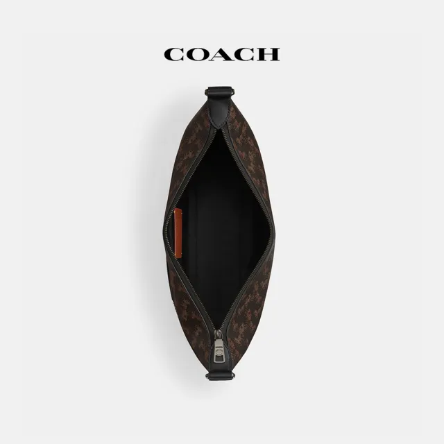 【COACH】蔻馳官方直營  FINN 經典 SIGNATURE馬車圖案斜背手袋 斜背包 側背包-Qb/松露色 混合色(CBX15)