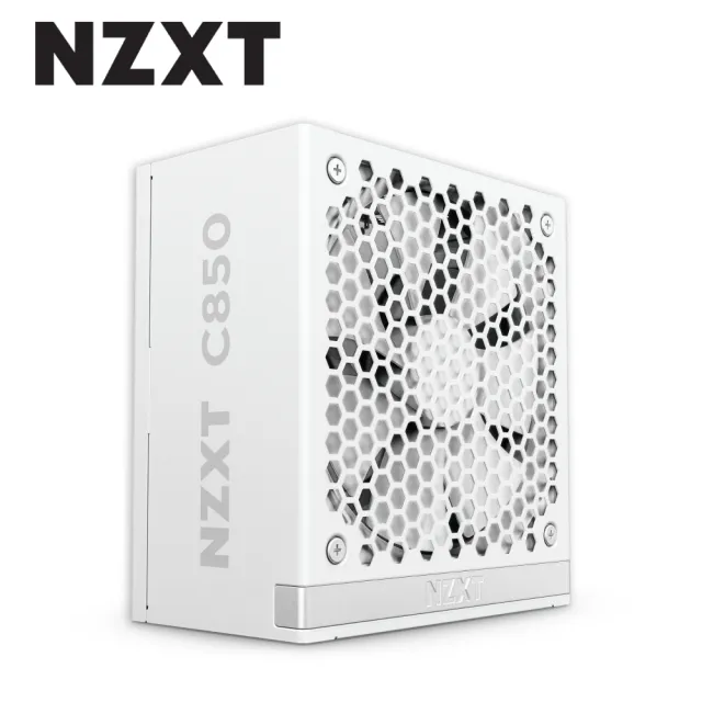 【NZXT 恩傑】C850金牌ATX3.1全模電源供應器-白色(全日系電容/10年保固/PCIe 5.1/850W)