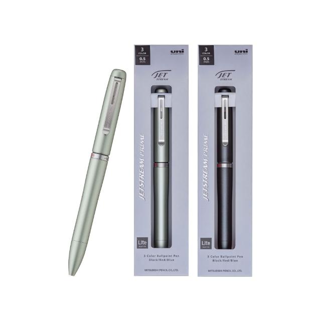 【uni】JETSTREAM PRIME 金屬筆桿 旋轉換色輕盈感多機能溜溜筆 SXE3-LPRQ (0.5mm)