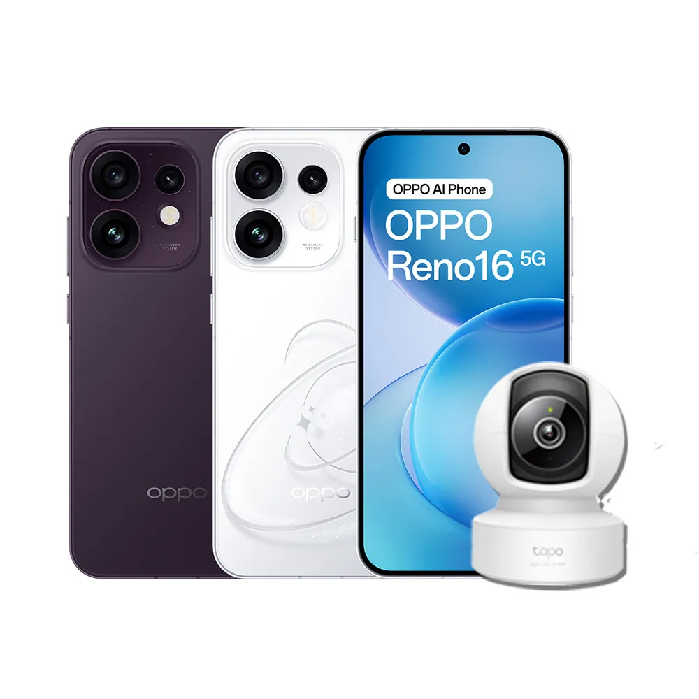 贈3K網路攝影機【OPPO】官方直營 Reno16 6.32吋(12G/256G/高通7Gen4/5000萬畫素主鏡頭)