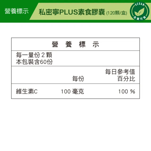 【威瑪舒培】私密寧PLUS素食膠囊_一入(共120顆_7倍專利蔓越莓.3億乳酸菌)