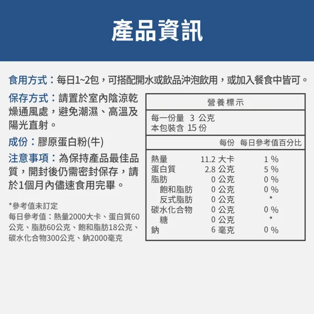 【FJ 豐傑生醫】德國100%膠原蛋白15包/盒x3入(胜級小分子ｘ單方無添加膠原蛋白ｘ水解膠原蛋白)