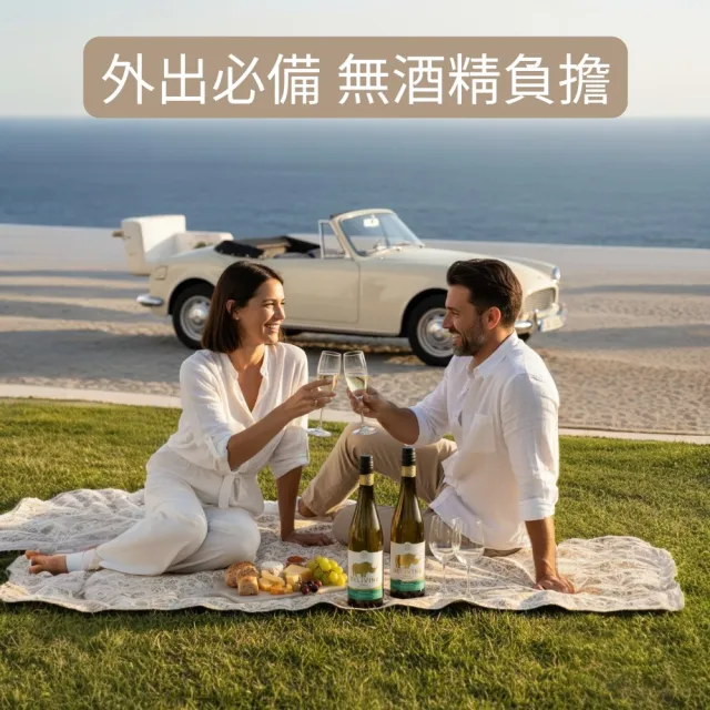 【DELIVINE 德易喝】紅白無酒精葡萄酒 2入組合