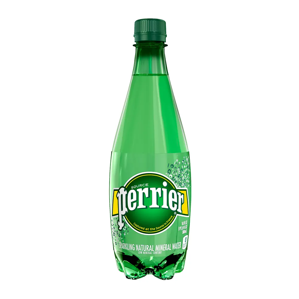 【VIP-Perrier沛綠雅】氣泡天然礦泉水原味寶特瓶500mlx24入/箱