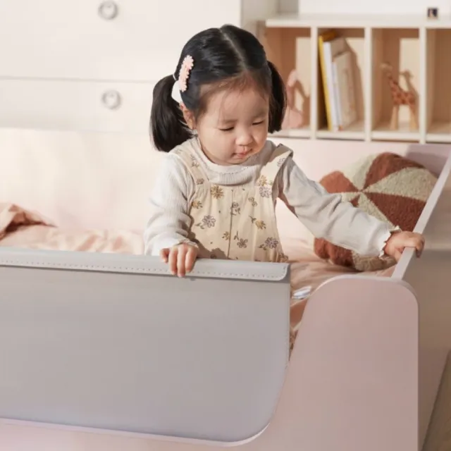 【iloom 怡倫家居】EDDI KIDS 單人加大床架含護欄 mo限定(床架 雙層床 單人床架 雙人床架 兒童床架 兒童床)