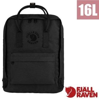 【Fjallraven】Re Kanken 多功能環保輕量防潑水日用背包16L.通勤書包/ 23548-550 黑