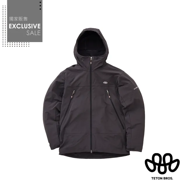 【Teton Bros.】Headwall Hoody 防風防潑水連帽外套 男款 Black #TB26106M
