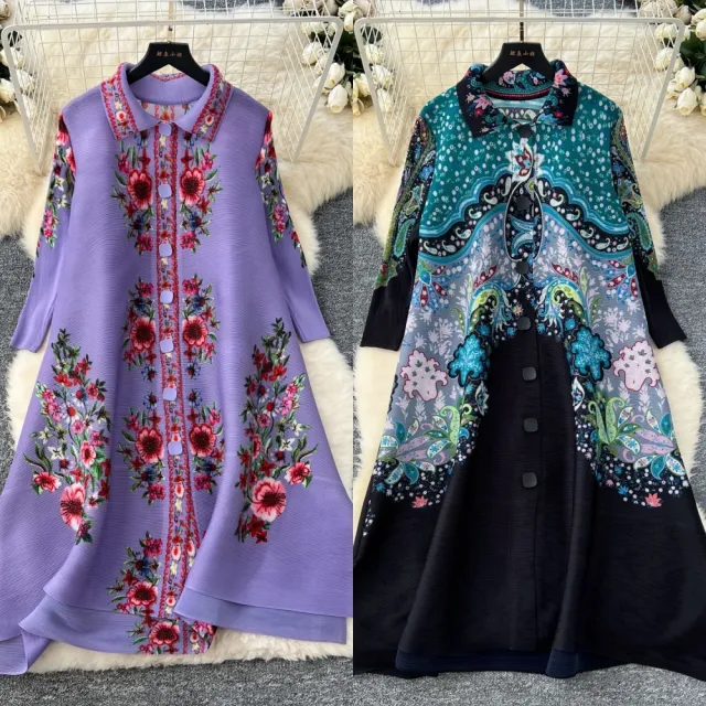 【巴黎精品】現貨+預購 三宅風皺褶衣服外套高級摺衣罩衫襯衫顯瘦大尺碼女裝(寬鬆防曬女外套多款3款b1a77 B)