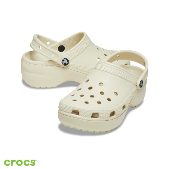 【Crocs】女鞋 經典厚底克駱格 洞洞鞋涼鞋(206750)