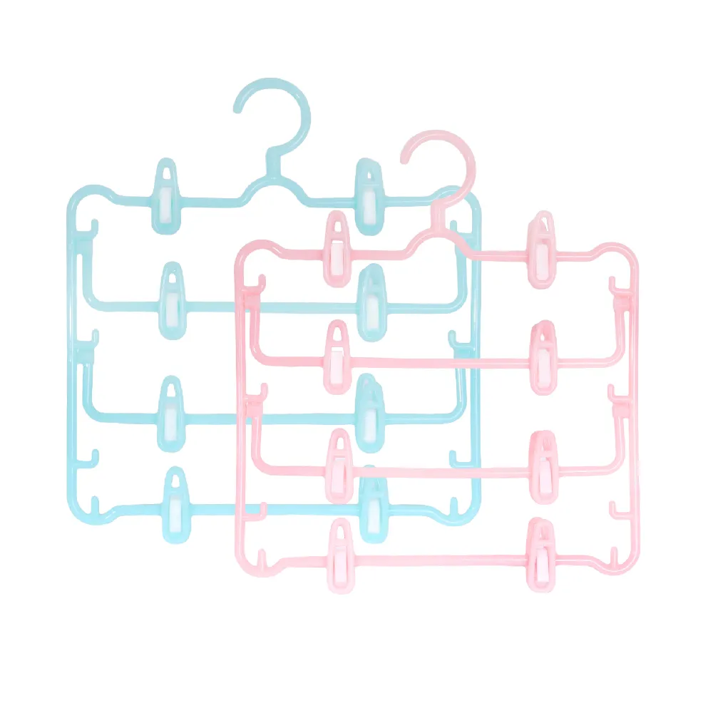 【AXIS 艾克思】台灣製粉彩四層裙架_8入組 