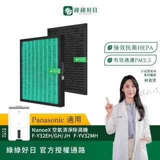 【綠綠好日】適用 Panasonic 國際牌 F-Y20JH F-Y26JH F-Y32EH F-Y16JH F-Y36JH HEPA抗菌濾網(濾芯)