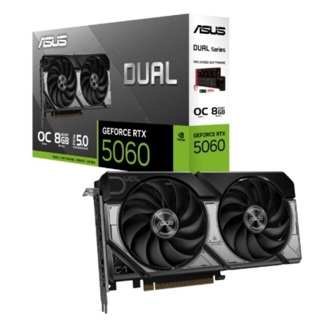 【ASUS 華碩】顯卡+主機板★Dual RTX 5060 8GB GDDR7 OC 版 顯示卡+TUF GAMING B850M-PLUS WIFI7 主機板