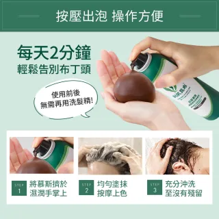 【台隆手創館】Sastty利尻昆布 白髮用染髮慕斯180g(黑色/深棕色)