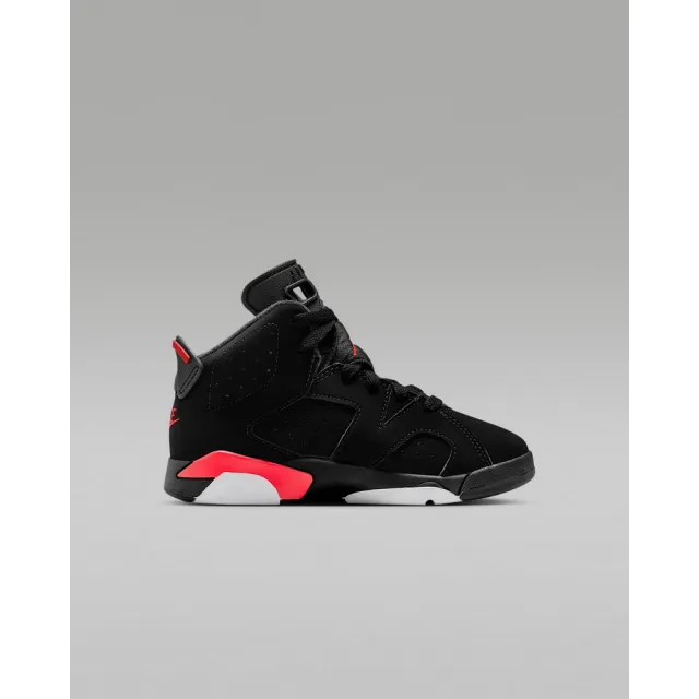 【NIKE 耐吉】運動鞋 籃球鞋 中大童鞋 JORDAN 6 RETRO PS 喬丹 緩震 抓地力 高筒 黑 (IQ1277001)