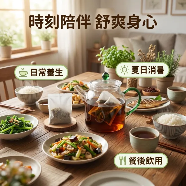 【蔘大王】麥香仙草茶快煮包X4組（60gX3入/組）無咖啡因無茶鹼 退火解膩 麥仔茶與仙草黃金比例調配