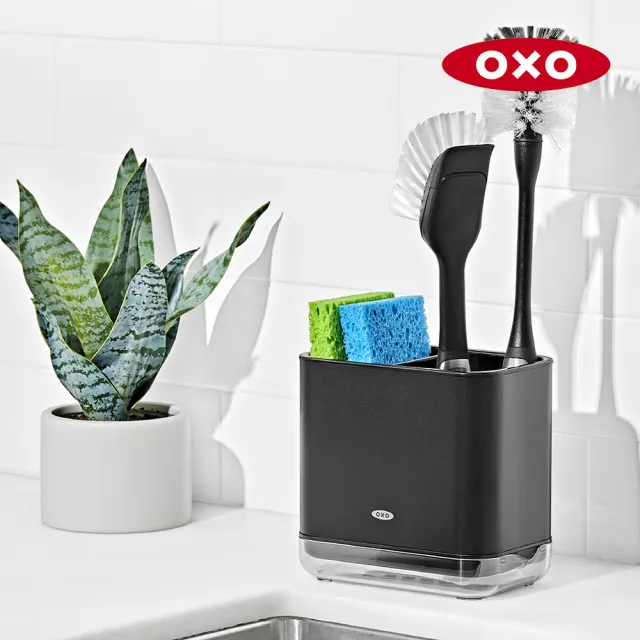 【OXO】直立式收納置物架-不鏽鋼(兩色任選)