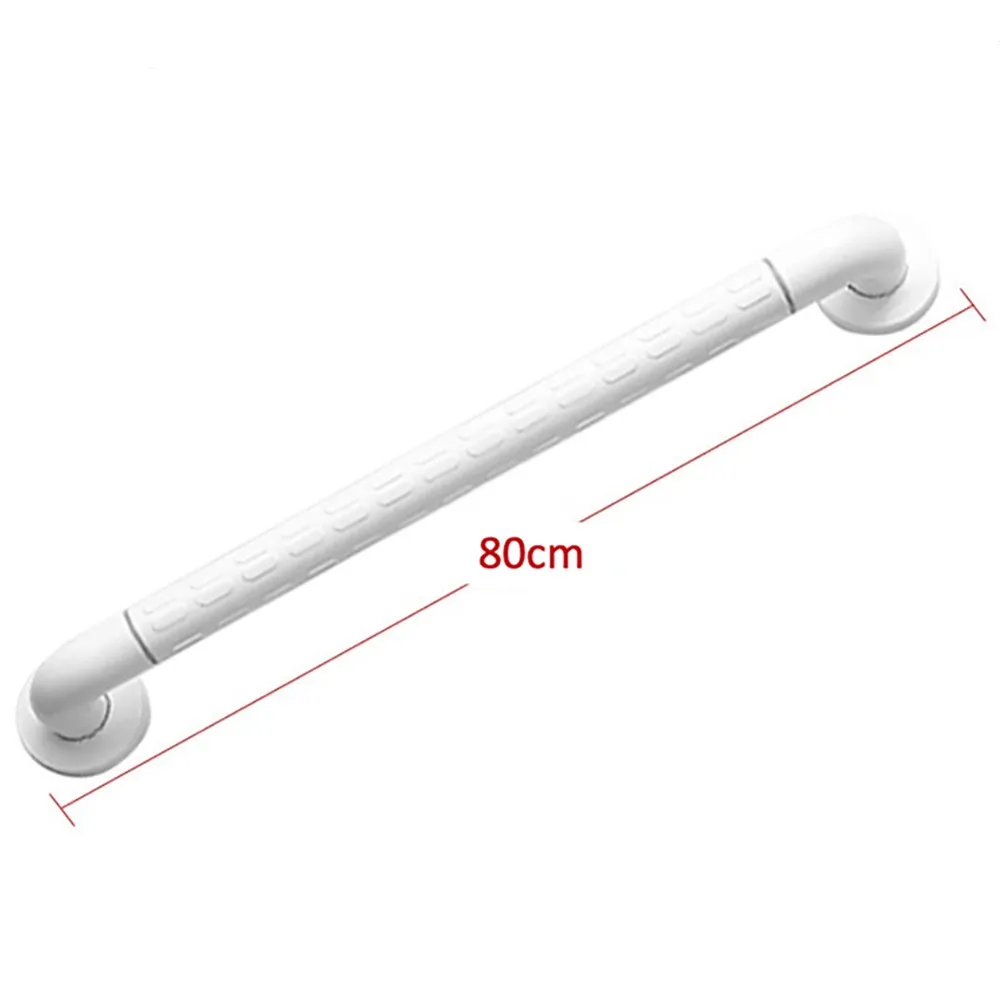 ABS白色安全扶手-80cm 加厚防滑顆粒扶手(浴室扶手 防滑扶手 廁所扶手 一字型 無障礙扶手)