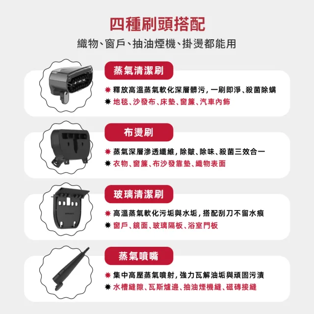 【DIKE】HCF510 淨速吸Vapor蒸氣織物清潔機(13kpa/去污/除蟎/殺菌)