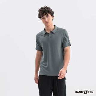 【Hang Ten】Hang Ten- 冰沙涼感抽繩錐形長褲-男(黑色)