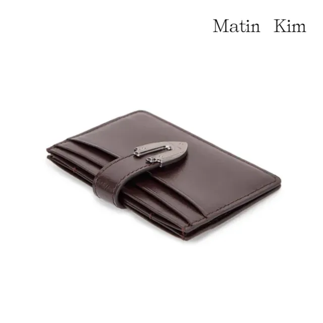 【MATIN KIM】官方旗艦 西部元素鎖扣卡夾(棕色)