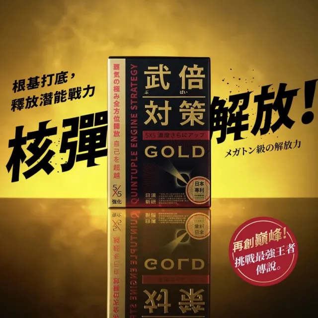 【TAIZAKU 火星生技】武倍對策Gold 5入組 14包/盒(BNN蕉護活性、精胺酸、非馬卡、瑪卡)