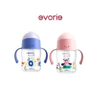【Evorie】Tritan 200mL 學習吸管水杯2入組