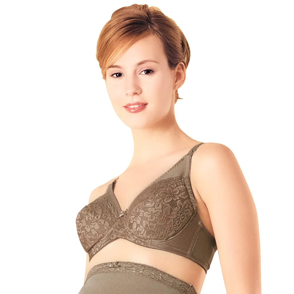 【Gennies 奇妮】哺乳內衣 典雅大罩杯軟鋼圈內衣 010系列(咖)