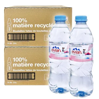 【Evian 依雲】天然礦泉水500mlx2箱(共48入;法國原裝進口 平行輸入)