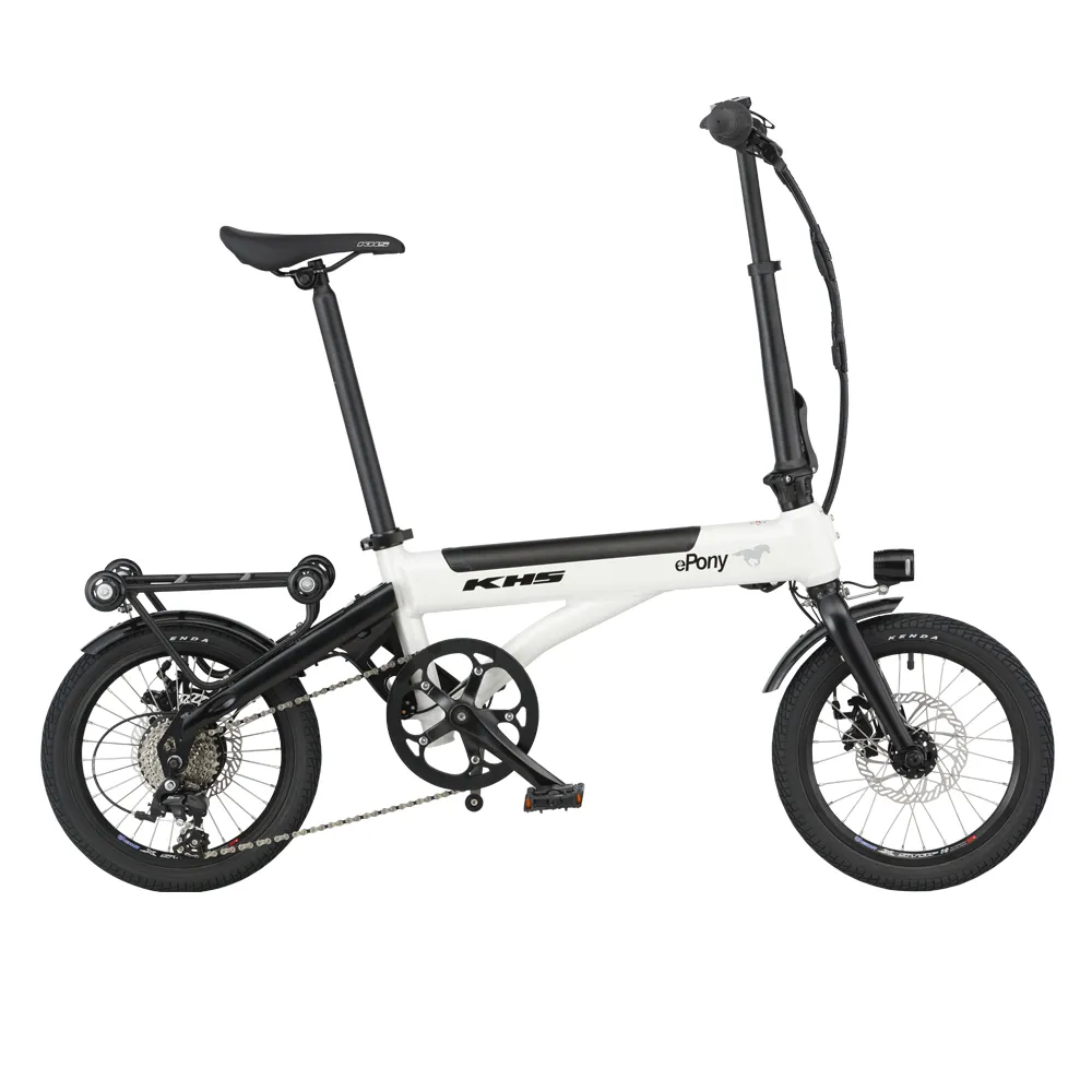 【KHS 功學社】epony電小馬 16吋8速5段電輔續航60km電動輔助折疊腳踏車-共3色(閃電標章 自行車 電動單車)