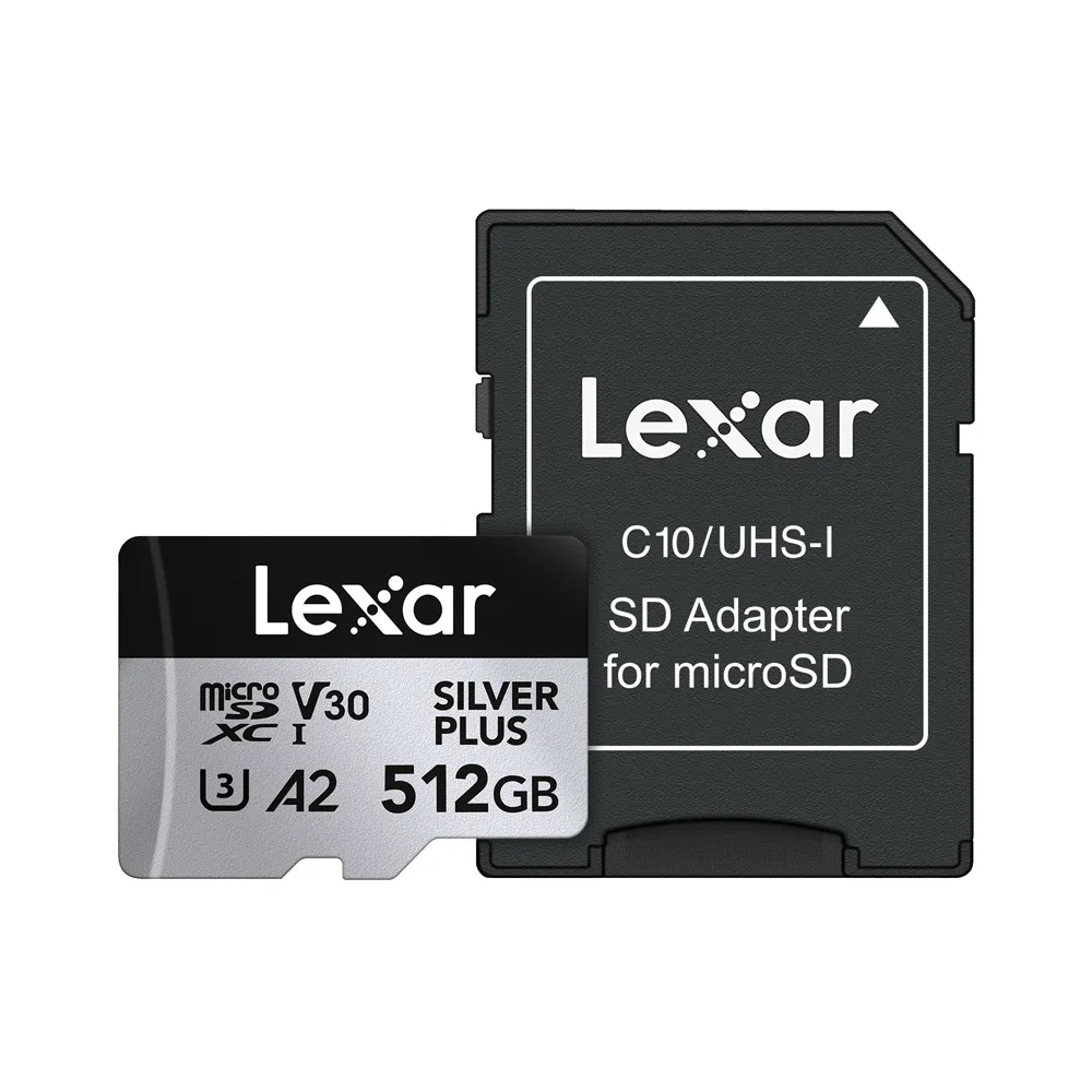 【Lexar 雷克沙】Silver Plus x MicroSDXC UHS-I A2 512G記憶卡(U3)