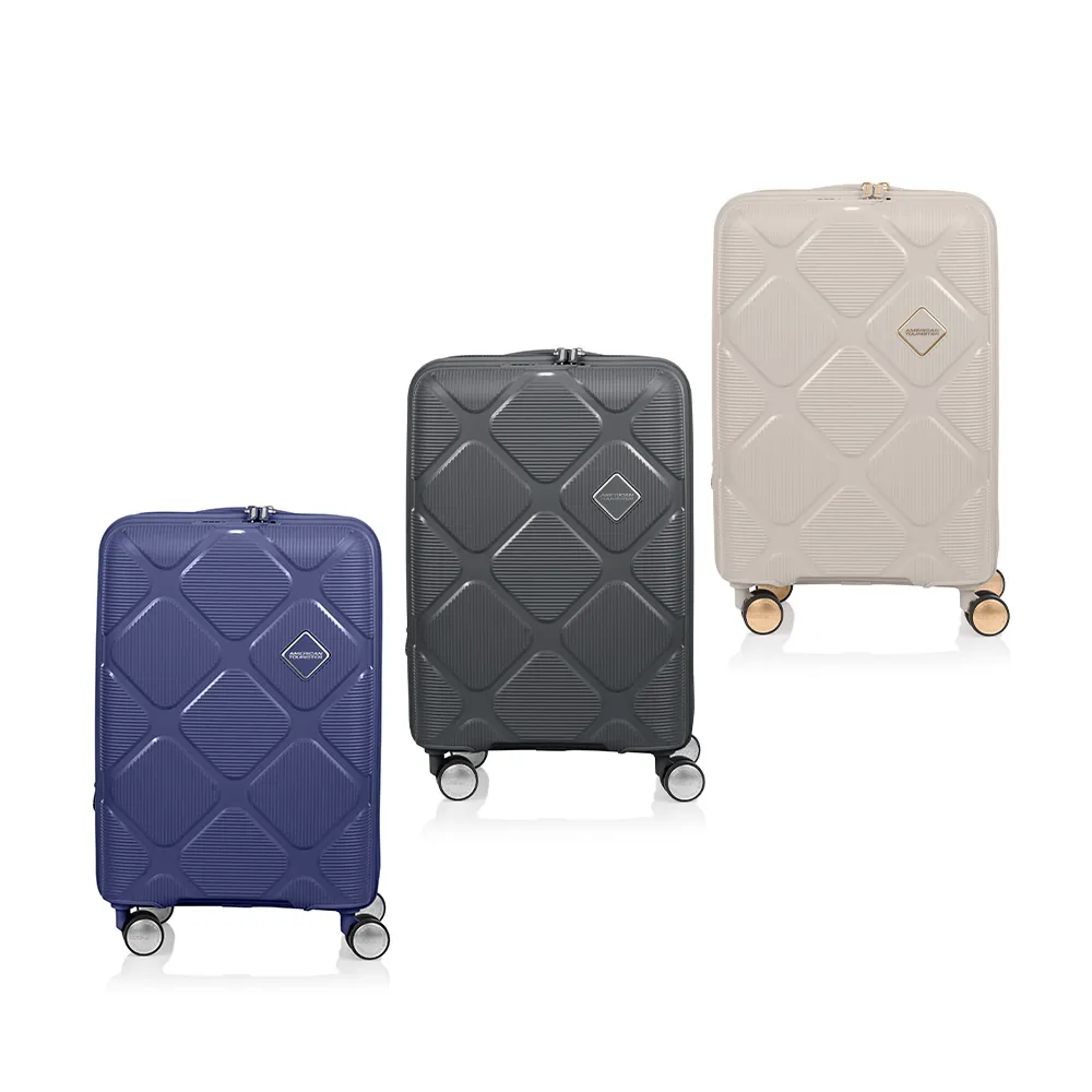 【AMERICAN TOURISTER 美國旅行者】20吋 INSTAGON 可擴充大容量輕量PP避震輪行李箱/登機箱(多色可選)