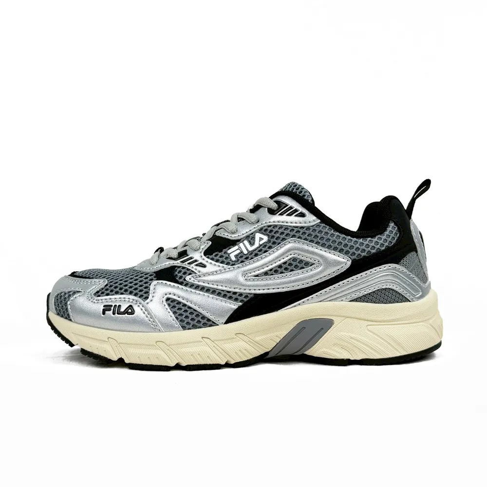 FILA】Glisten 女運動休閒鞋復古慢跑鞋銀灰(5-J902Z-848) - momo購物網