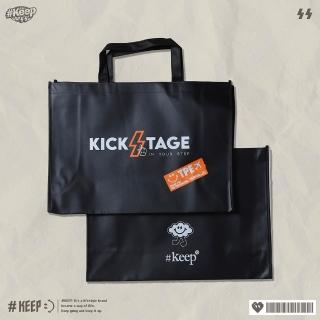 KEEP CLOUD MAN SHOPPING BAG 黑 笑臉 台北 大容量 手提 環保袋 收納袋 雲朵人 購物袋 (KS335)