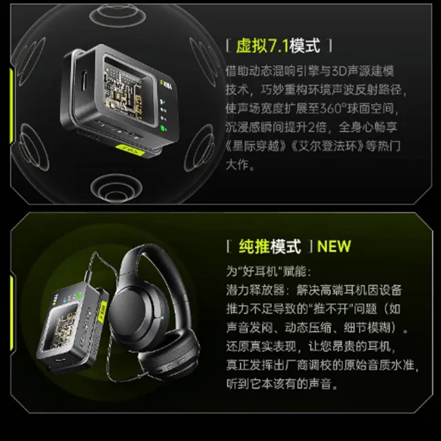 【諾必行】外置聲卡 電競聲卡 遊戲聲卡 三角洲打瓦聲卡 虛擬7.1