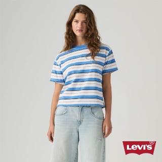 【LEVIS】復古條紋短袖Tee 女生上衣 人氣新品 005IX-0015