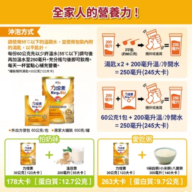 【Affix 艾益生】力增飲 力增素均衡營養配方 原味口味 850g/罐(優蛋白 維生素)