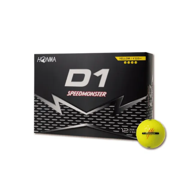 【HONMA 本間高爾夫】三層球 高爾夫球GOLF BALL D1 SPEEDMONSTER 2023 BT2302/新款BT2504(3盒組)