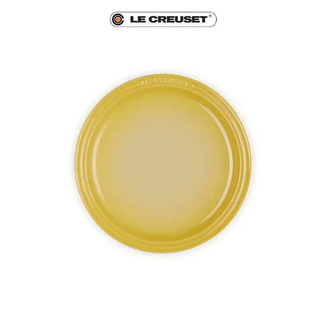 【Le Creuset】瓷器圓盤 19cm(溫桲黃/雪花白 2色選1)