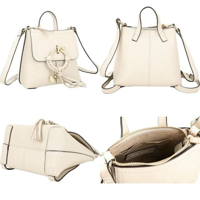 【See by Chloe’】Joan 牛皮拼接後背包(多色可選)