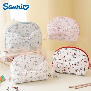 【SANRIO 三麗鷗】凱蒂貓便攜手拿貝殼化妝包 (Hello Kitty)