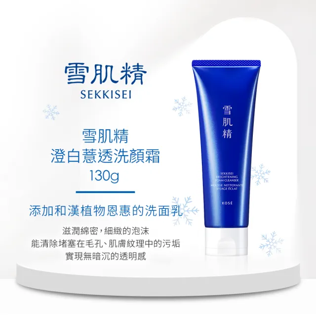 【KOSE 高絲】雪肌精 澄白薏透洗顏霜 200g增量版