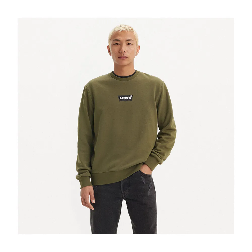 【LEVIS】男款長袖大學Tee / Batwing LOGO 熱賣單品 38423-0104