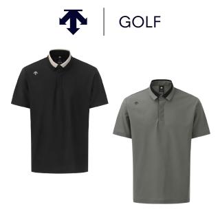 【DESCENTE】GOLF 迪桑特 AIR TOOL 男款 高爾夫翻領上衣 短袖POLO衫 短袖上衣 運動上衣 (兩色任選)