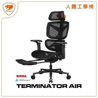 【COUGAR 美洲獅】TERMINATOR AIR 電競椅 電腦網椅(自行組裝/龍骨椅/黑金色)