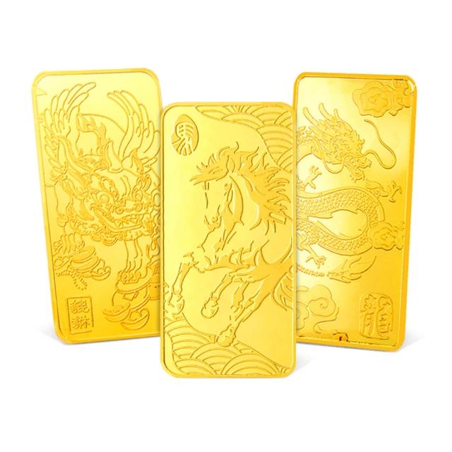 【GJS 金敬順】黃金9999金條 元寶 金豆 多選款(金重:1.00錢)